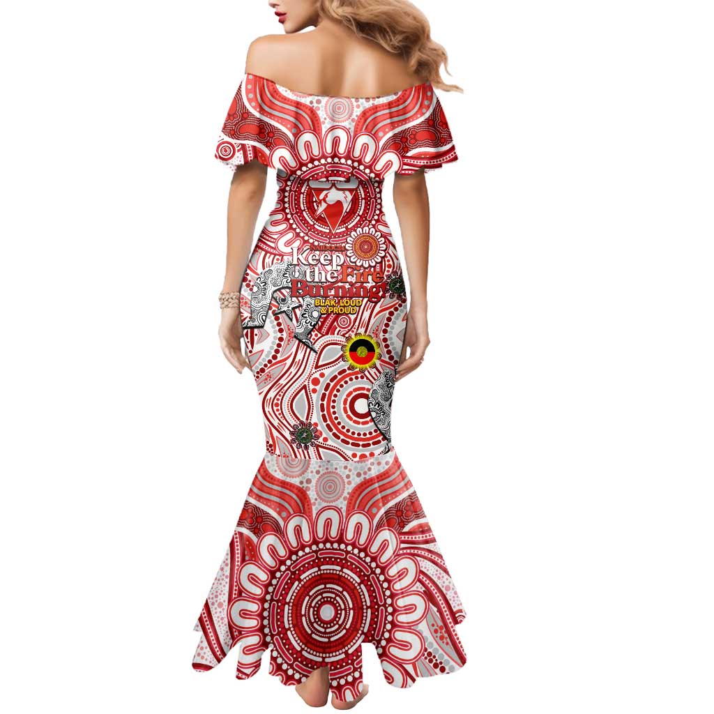 Custom Sydney Swans NAIDOC Week 2024 Mermaid Dress Mascot Football