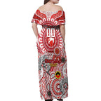Custom Sydney Swans NAIDOC Week 2024 Off Shoulder Maxi Dress Mascot Football