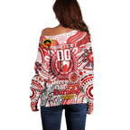 Custom Sydney Swans NAIDOC Week 2024 Off Shoulder Sweater Mascot Football