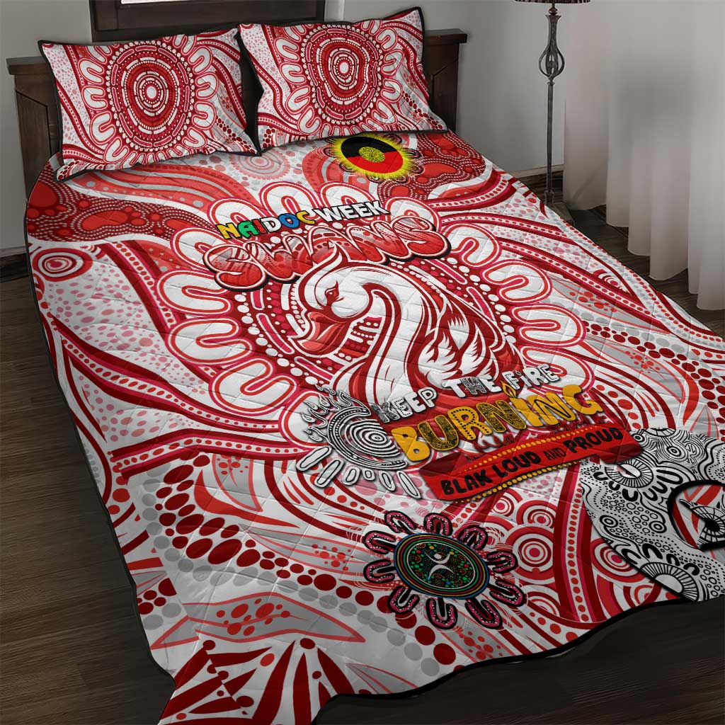 Sydney Swans NAIDOC Week 2024 Quilt Bed Set Mascot Football