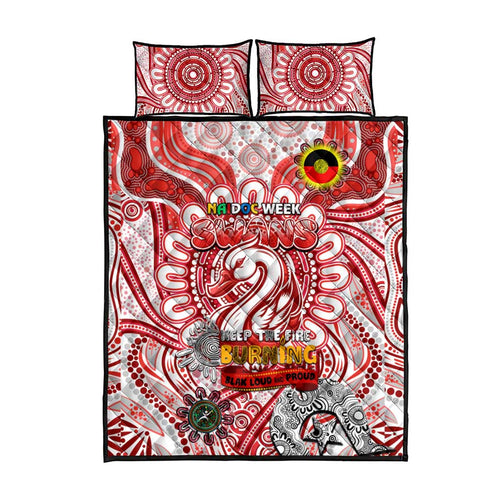 Sydney Swans NAIDOC Week 2024 Quilt Bed Set Mascot Football