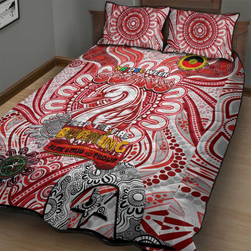 Sydney Swans NAIDOC Week 2024 Quilt Bed Set Mascot Football