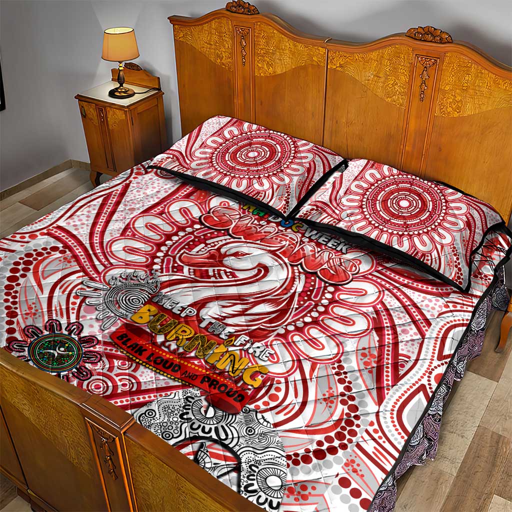 Sydney Swans NAIDOC Week 2024 Quilt Bed Set Mascot Football