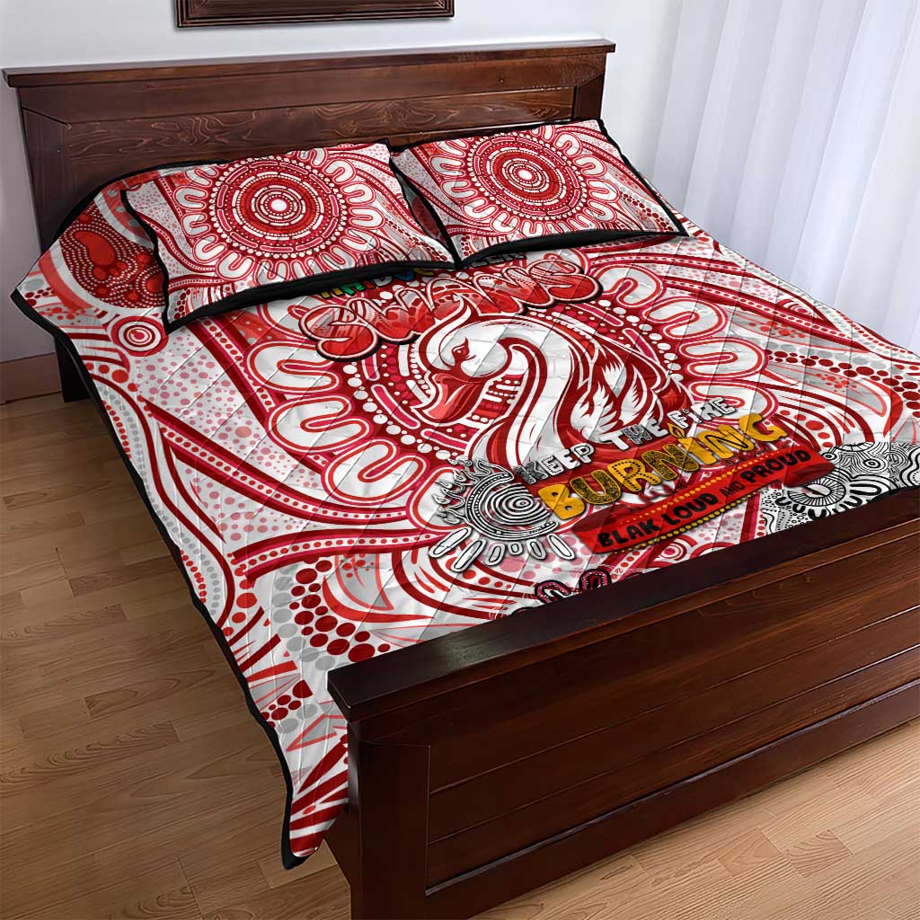 Sydney Swans NAIDOC Week 2024 Quilt Bed Set Mascot Football