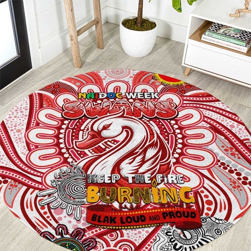 Sydney Swans NAIDOC Week 2024 Round Carpet Mascot Football