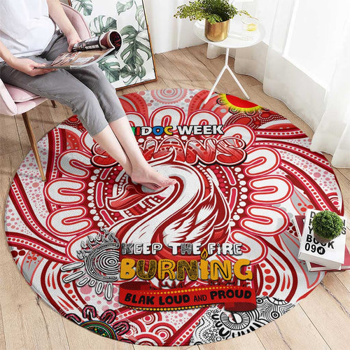 Sydney Swans NAIDOC Week 2024 Round Carpet Mascot Football