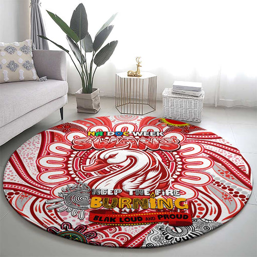 Sydney Swans NAIDOC Week 2024 Round Carpet Mascot Football