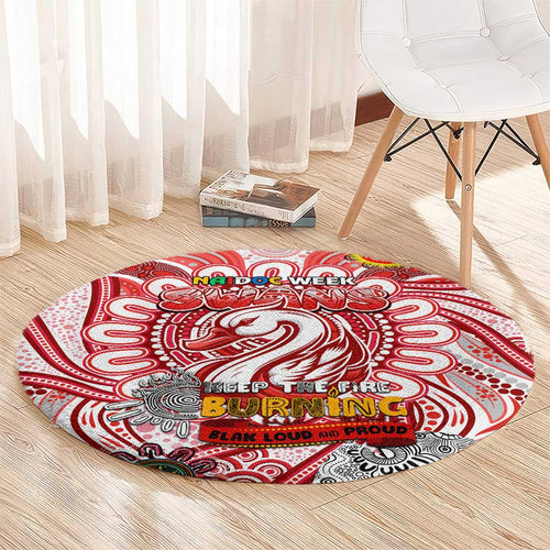 Sydney Swans NAIDOC Week 2024 Round Carpet Mascot Football