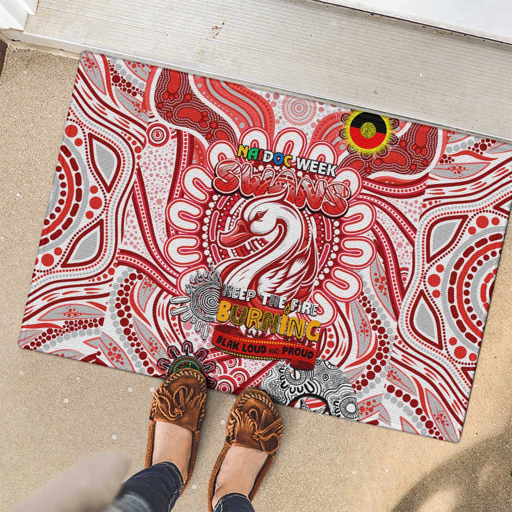 Sydney Swans NAIDOC Week 2024 Rubber Doormat Mascot Football