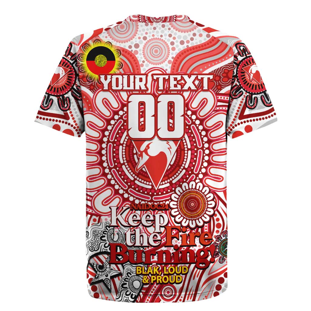 Custom Sydney Swans NAIDOC Week 2024 Rugby Jersey Mascot Football