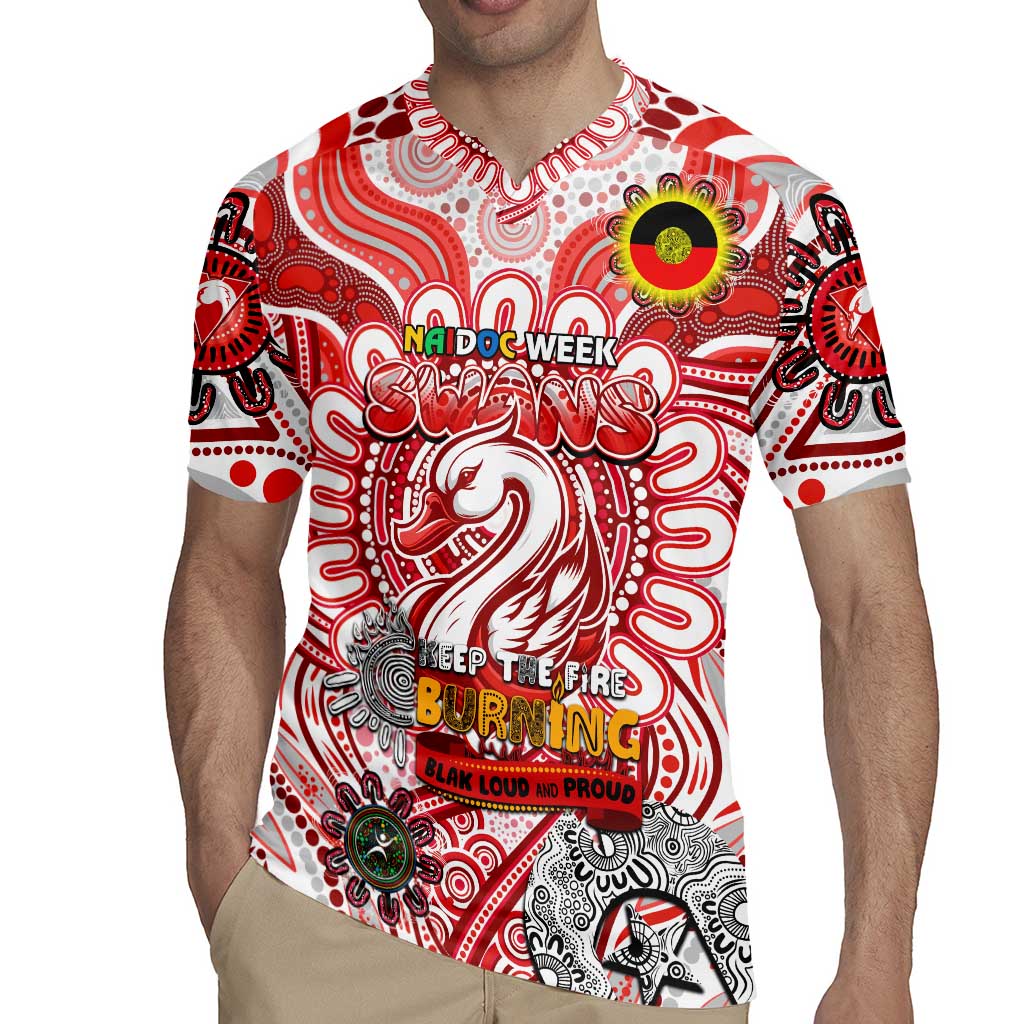 Custom Sydney Swans NAIDOC Week 2024 Rugby Jersey Mascot Football