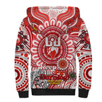 Custom Sydney Swans NAIDOC Week 2024 Sherpa Hoodie Mascot Football