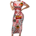 Custom Sydney Swans NAIDOC Week 2024 Short Sleeve Bodycon Dress Mascot Football