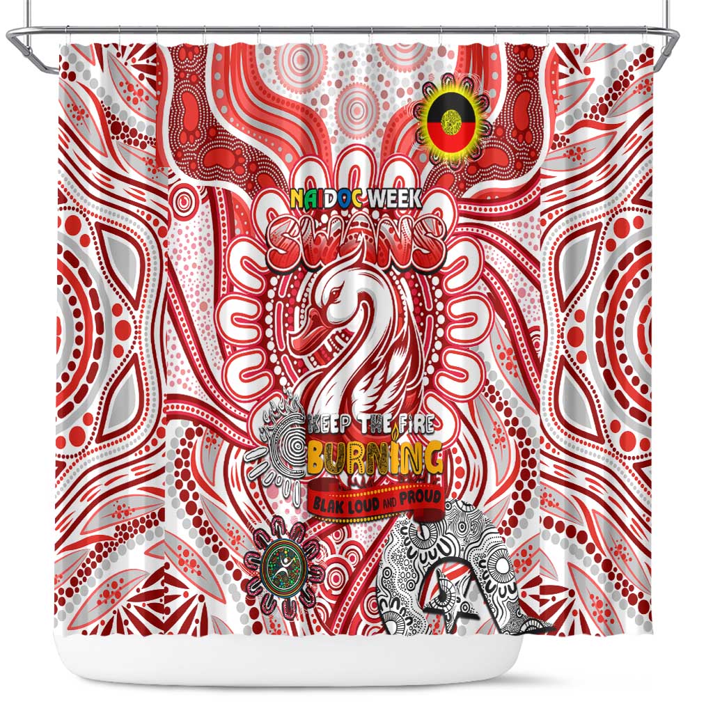 Sydney Swans NAIDOC Week 2024 Shower Curtain Mascot Football