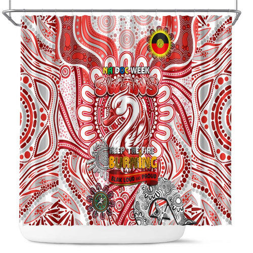 Sydney Swans NAIDOC Week 2024 Shower Curtain Mascot Football