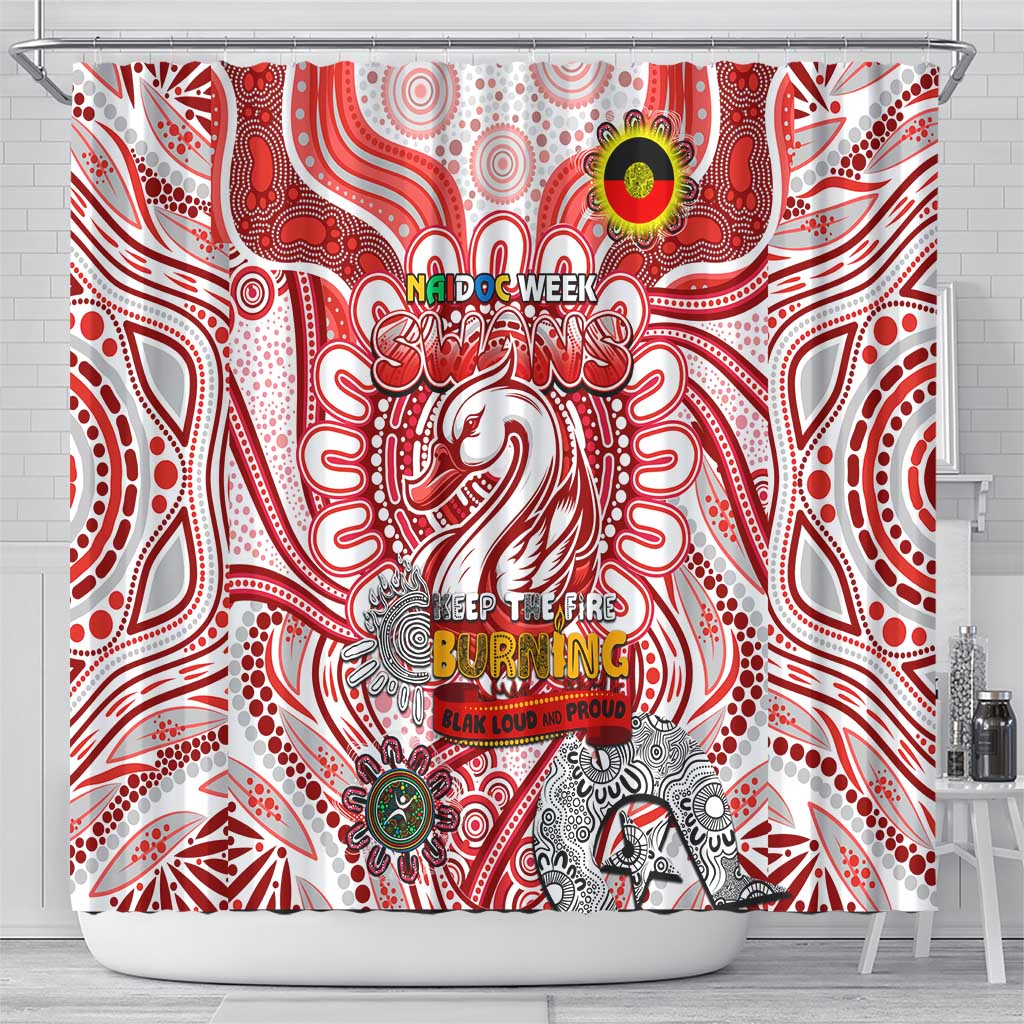 Sydney Swans NAIDOC Week 2024 Shower Curtain Mascot Football