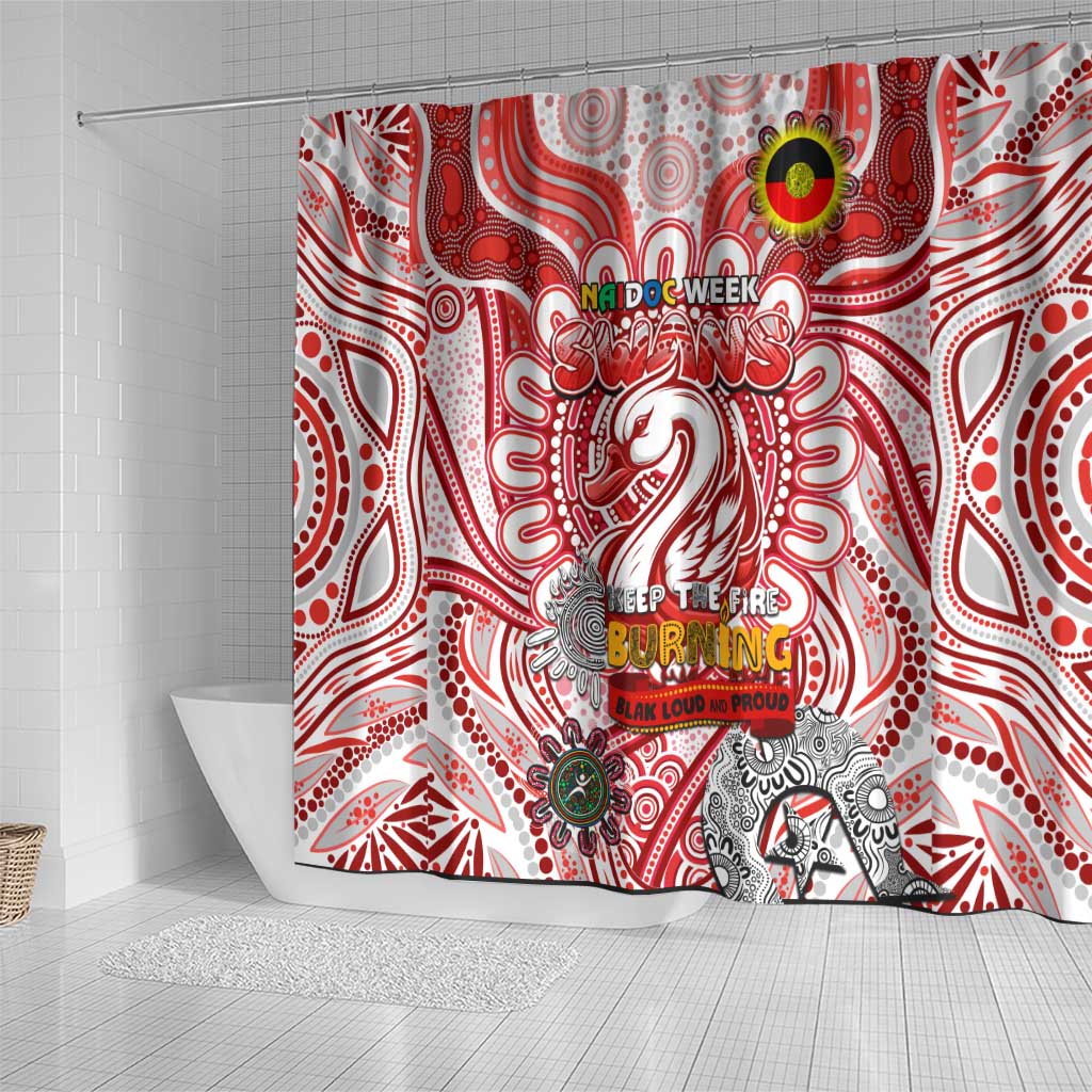 Sydney Swans NAIDOC Week 2024 Shower Curtain Mascot Football