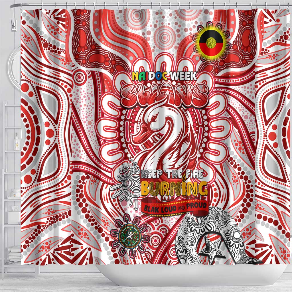 Sydney Swans NAIDOC Week 2024 Shower Curtain Mascot Football