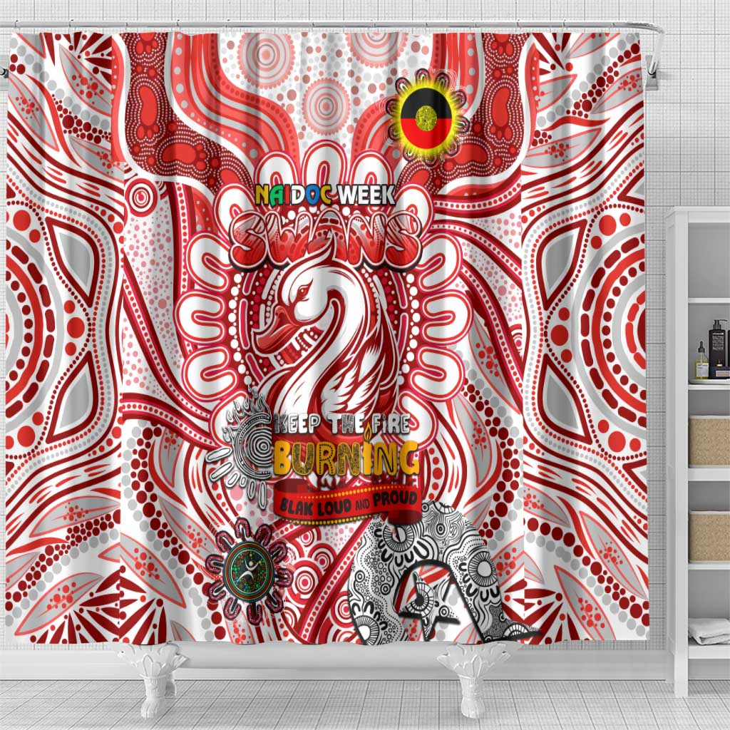 Sydney Swans NAIDOC Week 2024 Shower Curtain Mascot Football