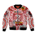 Custom Sydney Swans NAIDOC Week 2024 Sleeve Zip Bomber Jacket Mascot Football