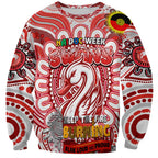 Custom Sydney Swans NAIDOC Week 2024 Sweatshirt Mascot Football