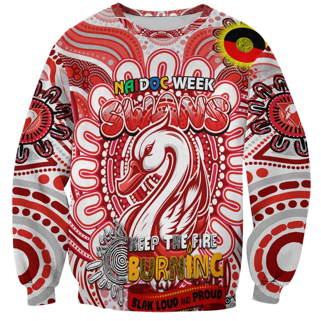 Custom Sydney Swans NAIDOC Week 2024 Sweatshirt Mascot Football