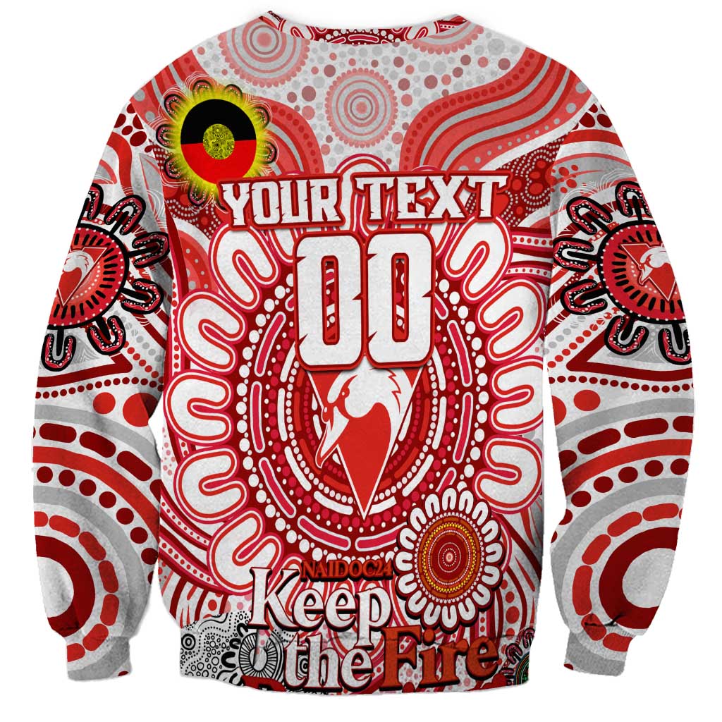 Custom Sydney Swans NAIDOC Week 2024 Sweatshirt Mascot Football