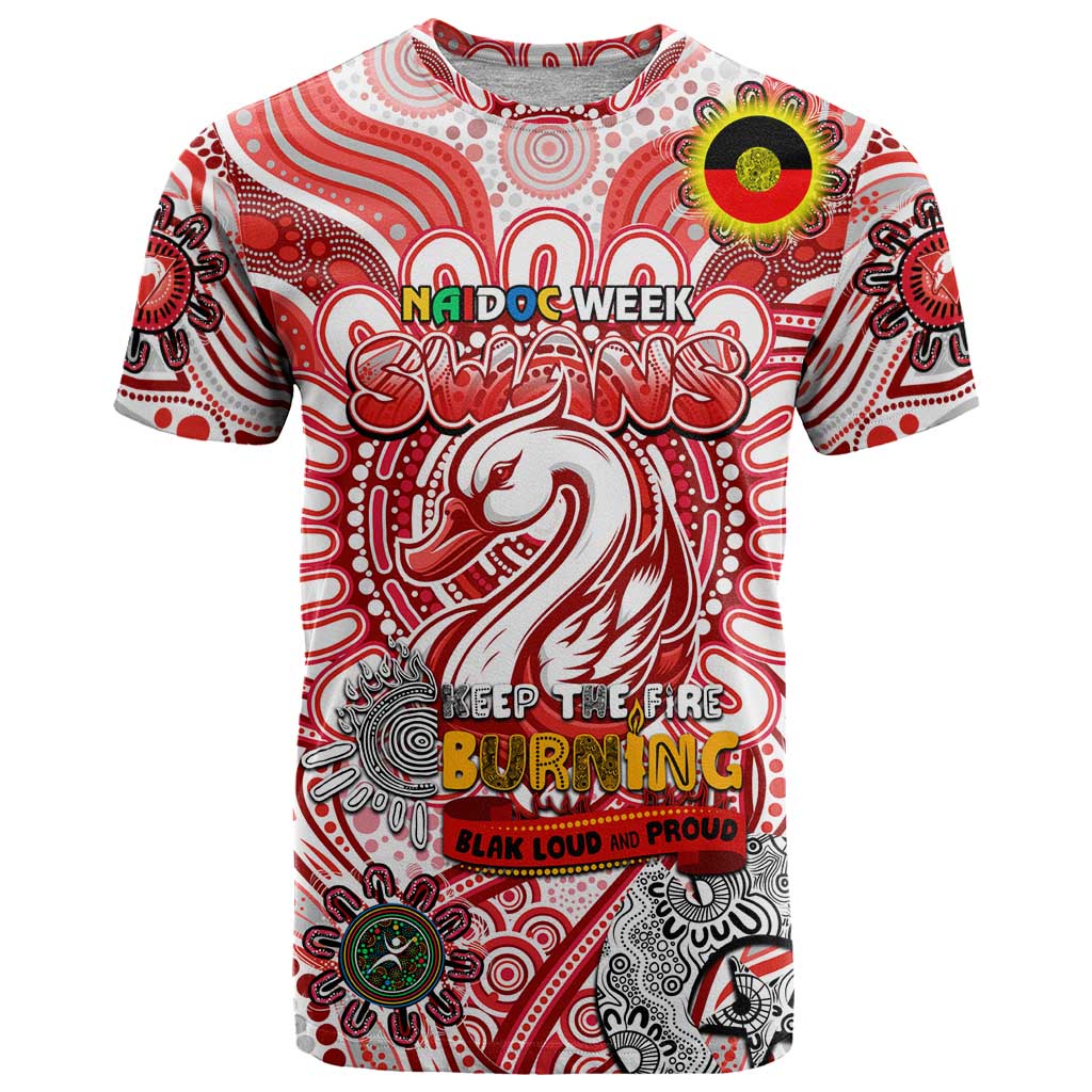 Custom Sydney Swans NAIDOC Week 2024 T Shirt Mascot Football