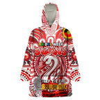 Custom Sydney Swans NAIDOC Week 2024 Wearable Blanket Hoodie Mascot Football