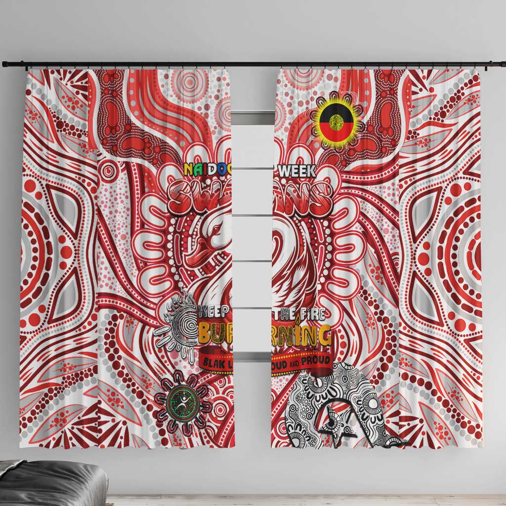 Sydney Swans NAIDOC Week 2024 Window Curtain Mascot Football