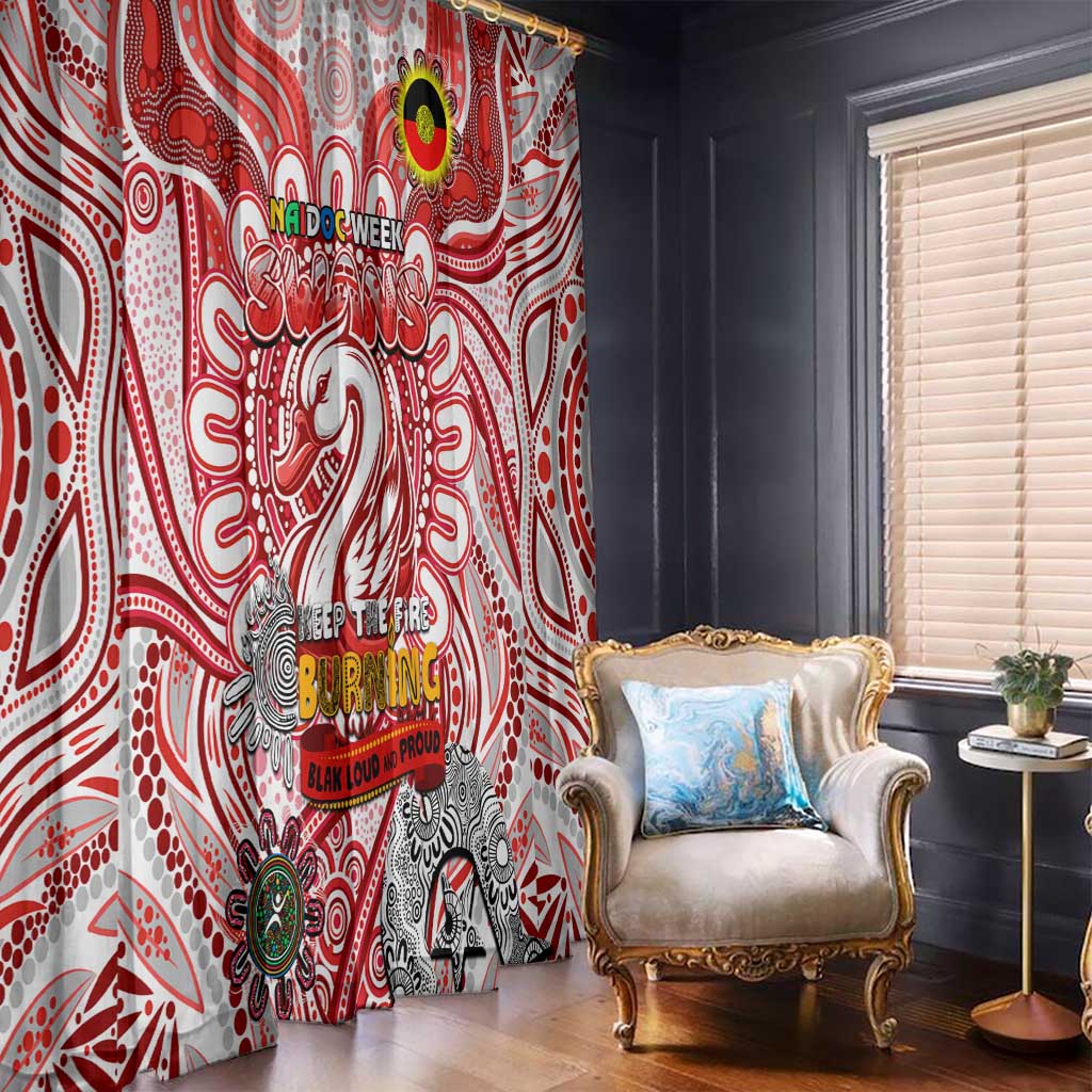 Sydney Swans NAIDOC Week 2024 Window Curtain Mascot Football