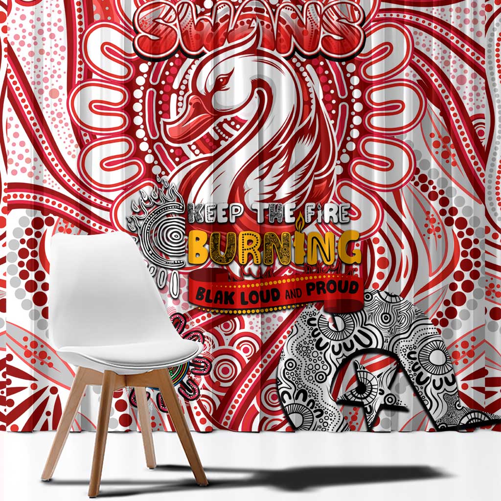 Sydney Swans NAIDOC Week 2024 Window Curtain Mascot Football