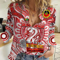 Custom Sydney Swans NAIDOC Week 2024 Women Casual Shirt Mascot Football