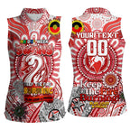 Custom Sydney Swans NAIDOC Week 2024 Women Sleeveless Polo Shirt Mascot Football