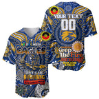 Custom West Coast Eagles NAIDOC Week 2024 Baseball Jersey Mascot Football