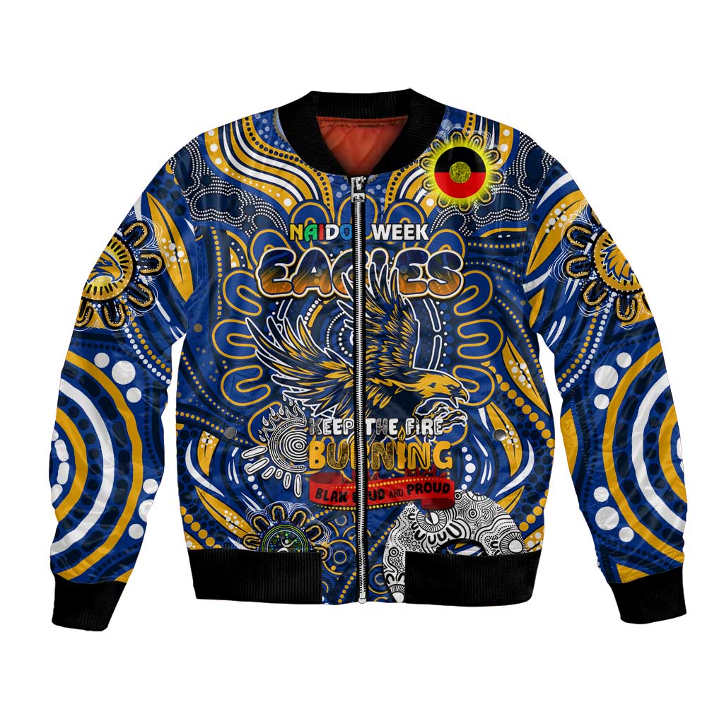 Custom West Coast Eagles NAIDOC Week 2024 Bomber Jacket Mascot Football