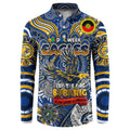 Custom West Coast Eagles NAIDOC Week 2024 Button Sweatshirt Mascot Football