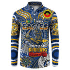 Custom West Coast Eagles NAIDOC Week 2024 Button Sweatshirt Mascot Football
