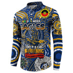 Custom West Coast Eagles NAIDOC Week 2024 Button Sweatshirt Mascot Football