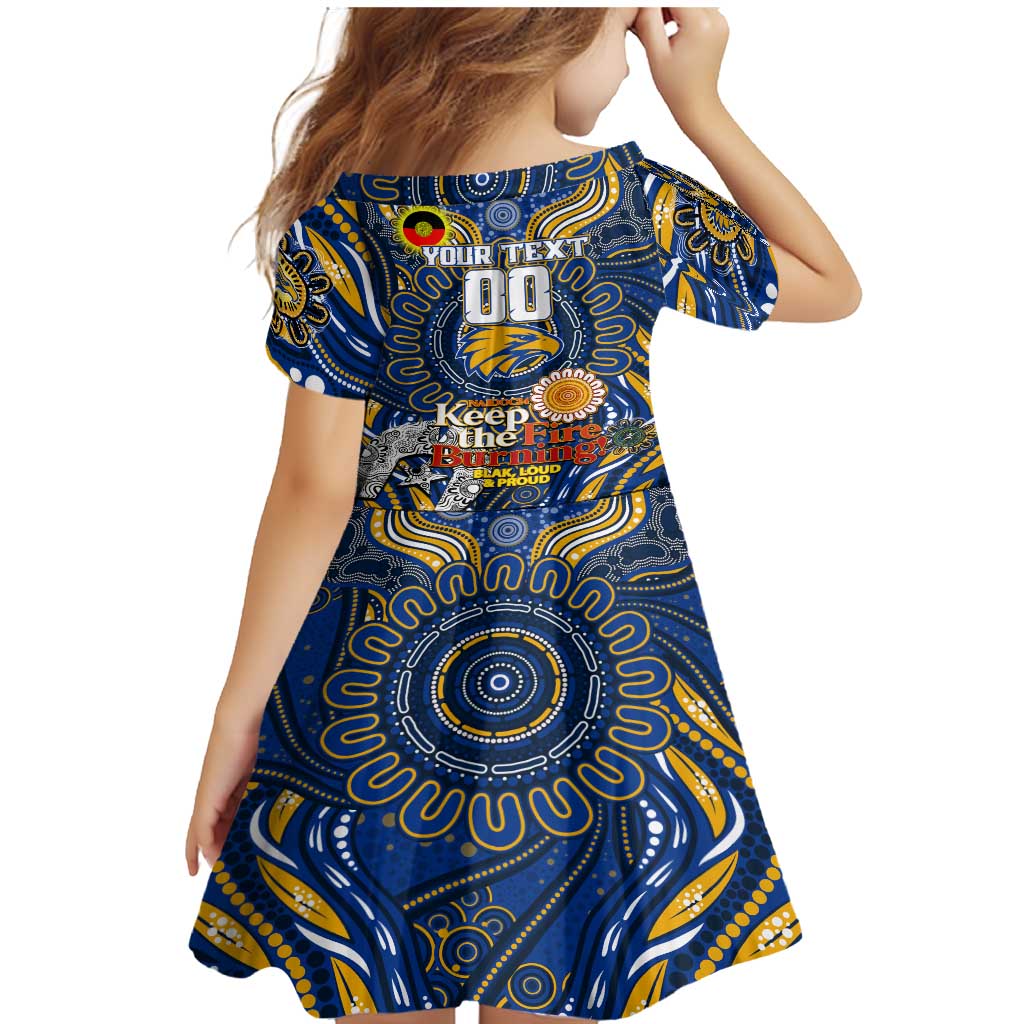Custom West Coast Eagles NAIDOC Week 2024 Family Matching Mermaid Dress and Hawaiian Shirt Mascot Football