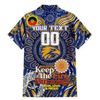 Custom West Coast Eagles NAIDOC Week 2024 Family Matching Mermaid Dress and Hawaiian Shirt Mascot Football