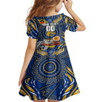 Custom West Coast Eagles NAIDOC Week 2024 Family Matching Puletasi and Hawaiian Shirt Mascot Football
