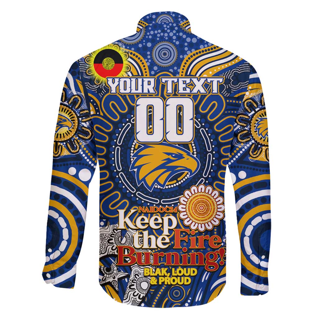 Custom West Coast Eagles NAIDOC Week 2024 Family Matching Tank Maxi Dress and Hawaiian Shirt Mascot Football