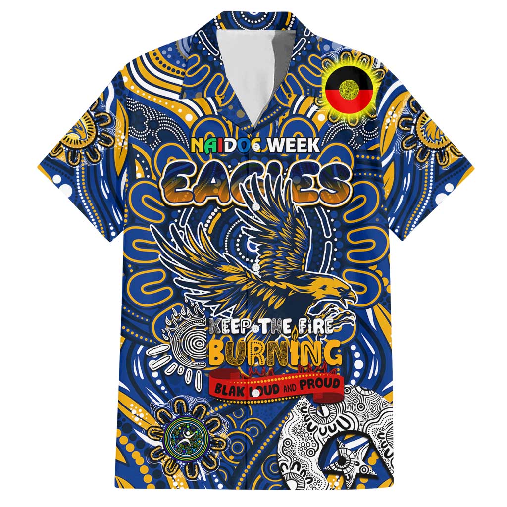 Custom West Coast Eagles NAIDOC Week 2024 Hawaiian Shirt Mascot Football