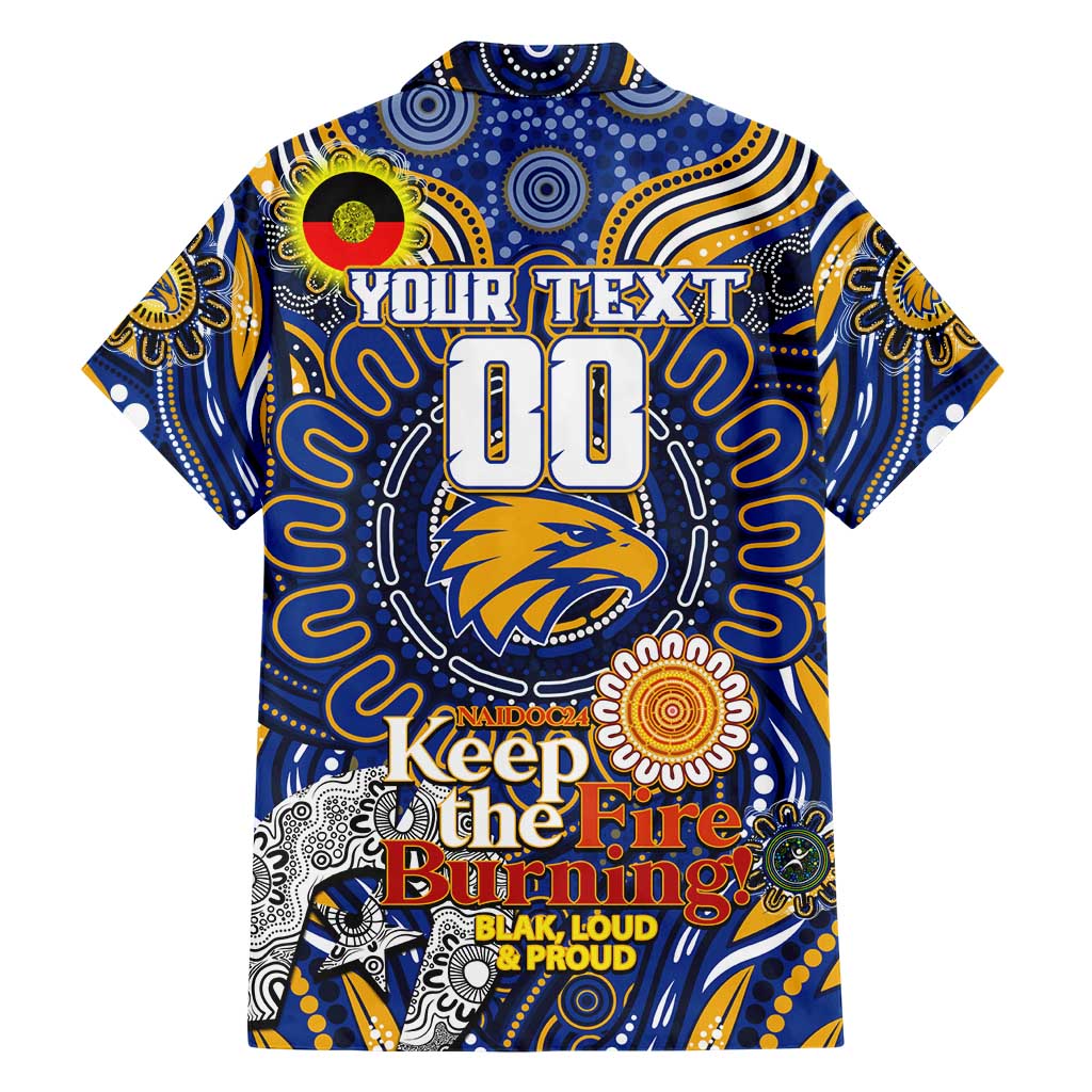 Custom West Coast Eagles NAIDOC Week 2024 Hawaiian Shirt Mascot Football