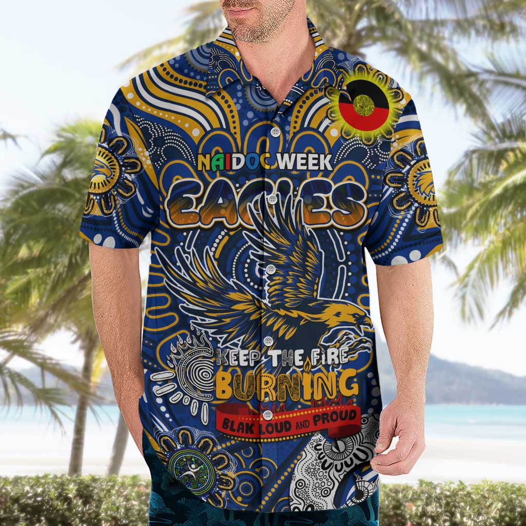 Custom West Coast Eagles NAIDOC Week 2024 Hawaiian Shirt Mascot Football