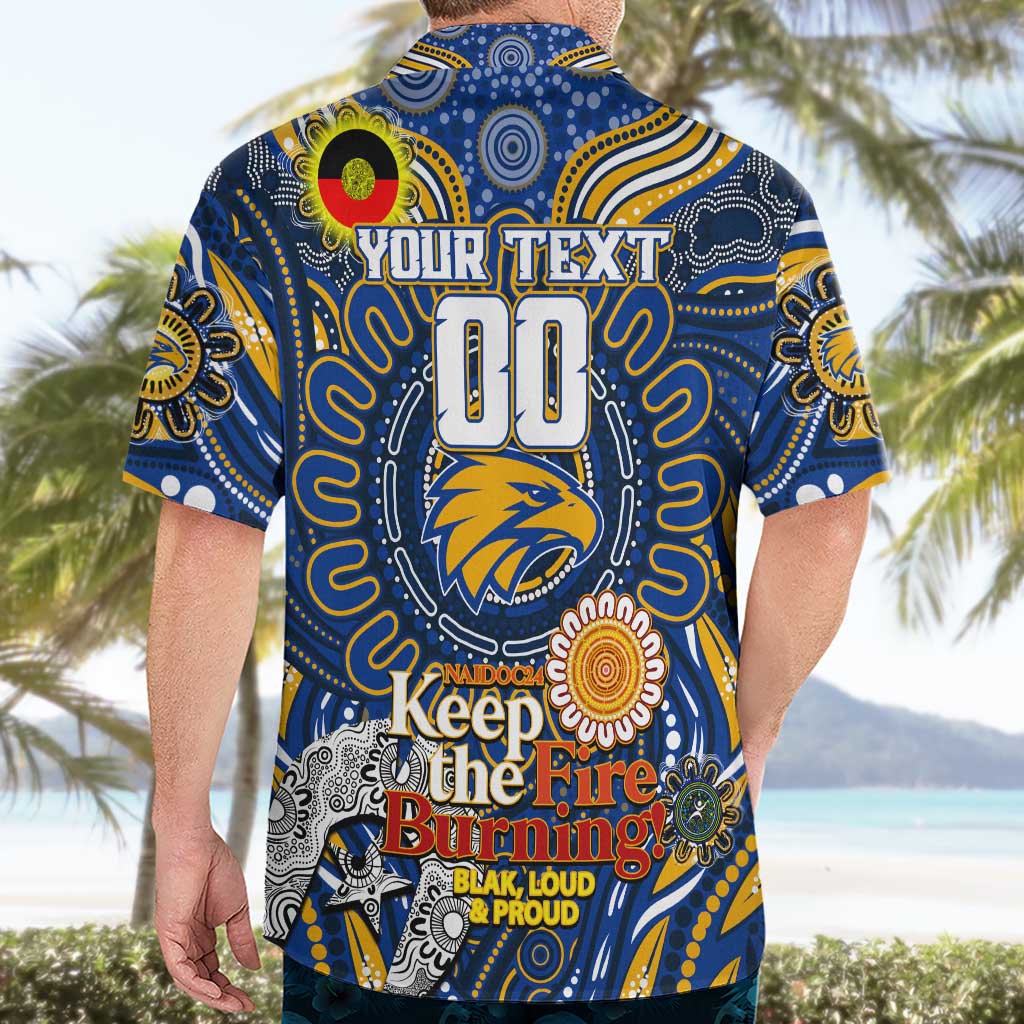 Custom West Coast Eagles NAIDOC Week 2024 Hawaiian Shirt Mascot Football
