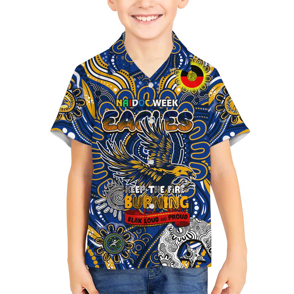 Custom West Coast Eagles NAIDOC Week 2024 Hawaiian Shirt Mascot Football