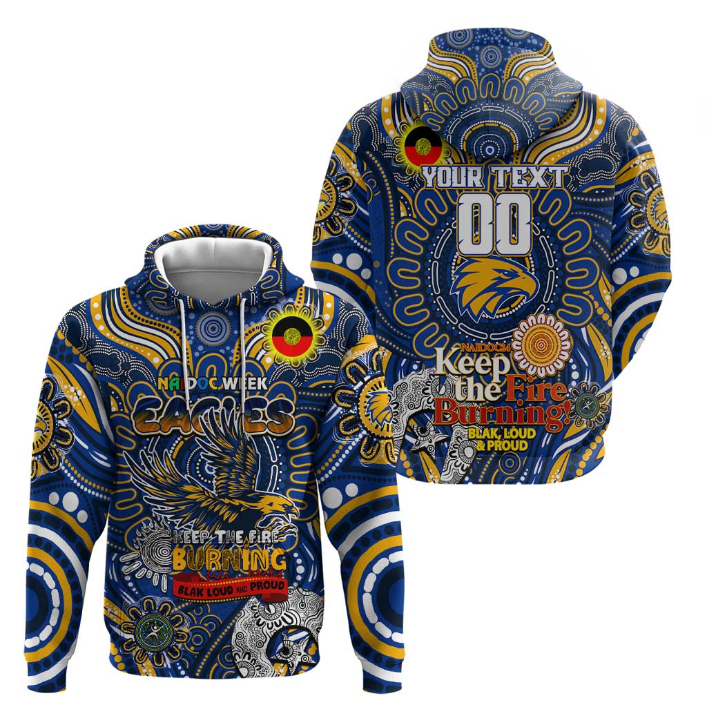 Custom West Coast Eagles NAIDOC Week 2024 Hoodie Mascot Football