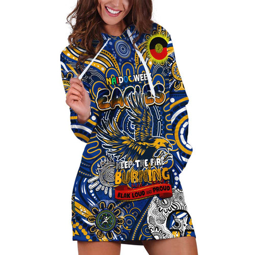 Custom West Coast Eagles NAIDOC Week 2024 Hoodie Dress Mascot Football